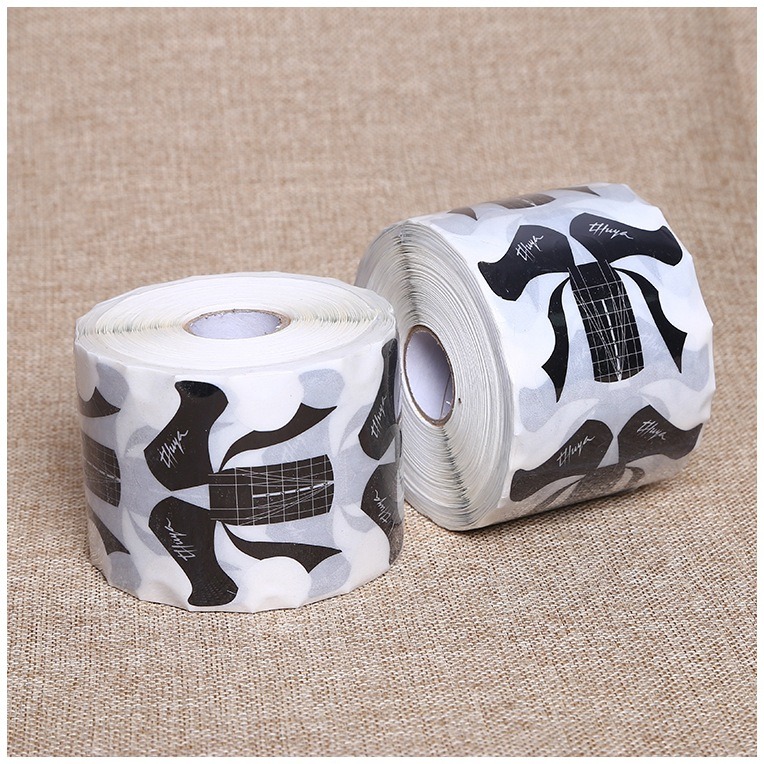 New Design Black Hair Shape Nail Forms Nail Art Extension