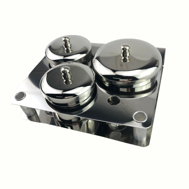 Salon Manicure Acrylic Powder Liquid Container Organizer Nail Dish