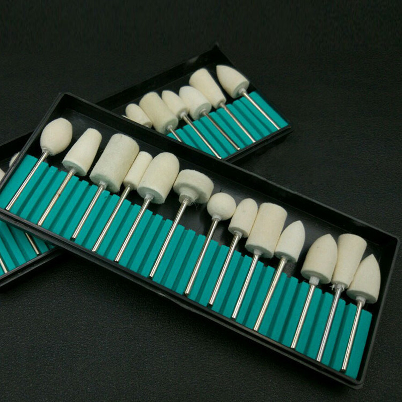 Wool Bit Set Polishing Bits Electric Manicure Drill Bit Set