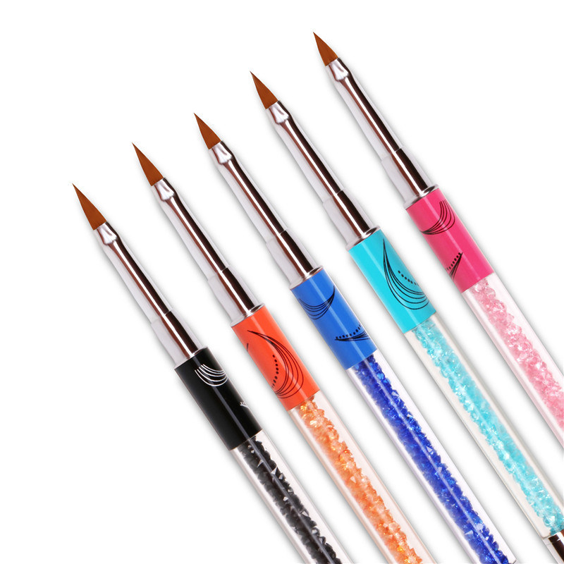 Nail Art Brush Tools Set Builder Painting Drawing Brushes Pens