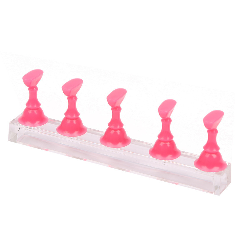 Nail Holder Practice Training Display Stand False Nail Tip Salon
