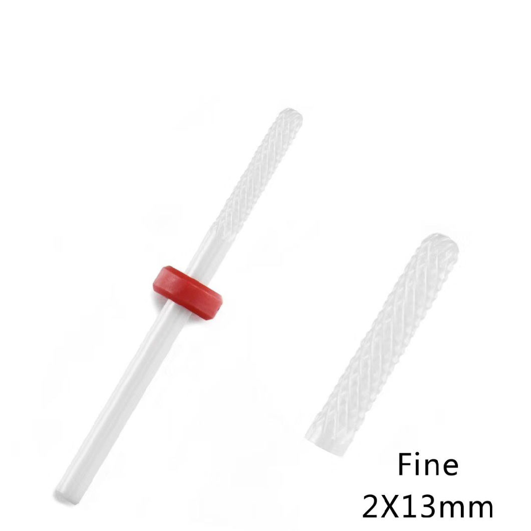 Electric Ceramic Nail Drill Bit Cuticle Remover Round Head