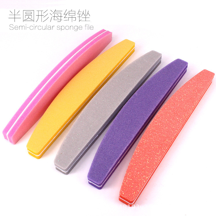 Nail File Buffer Bridge Sponge Nail Buffer Colourful Nail Tools