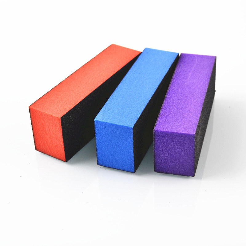 Polishing Sanding Sponge Buffing Nail Art Black Block Buffer