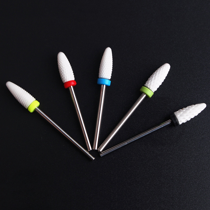 Corn Shape Milling Cutter Nail Art Ceramic Nail Drill Bits