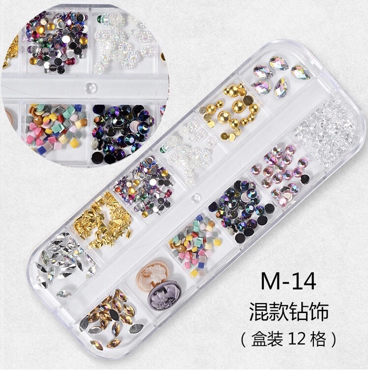 Mixed Multi-Size Nail Rhinestones 3D Decorations Nail Art Decorations