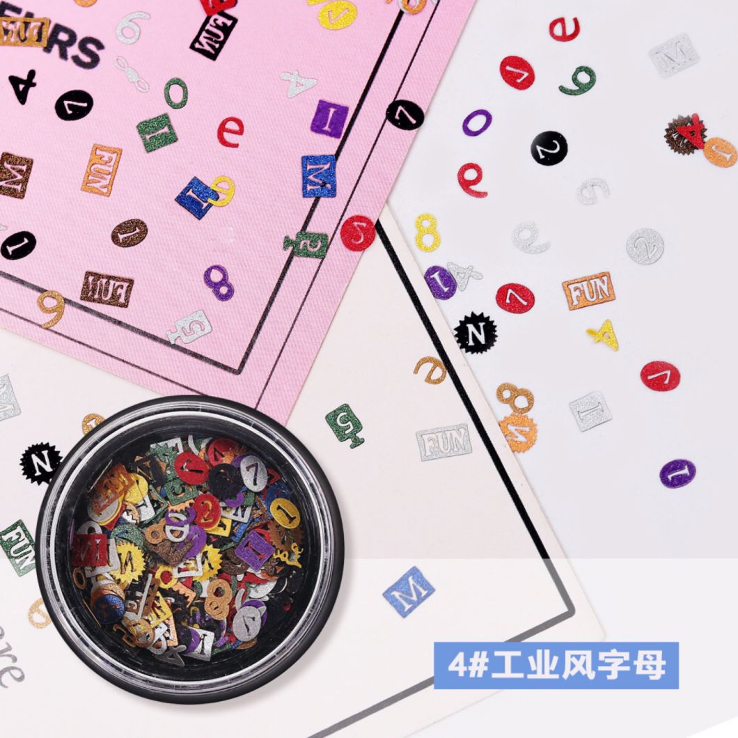 Gold Metal Jewelry Slice Foil Decals Manicure DIY Beauty Accessories