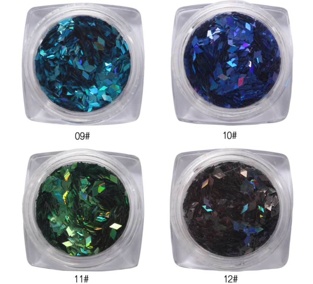 Nail Sequins Diamond Rhombus Metal Paillette Manicure Nail Art Decoratio