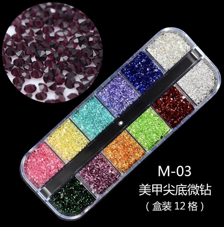 New Multi-Size Nail Rhinestones 3D Decorations Nail Art Decorations