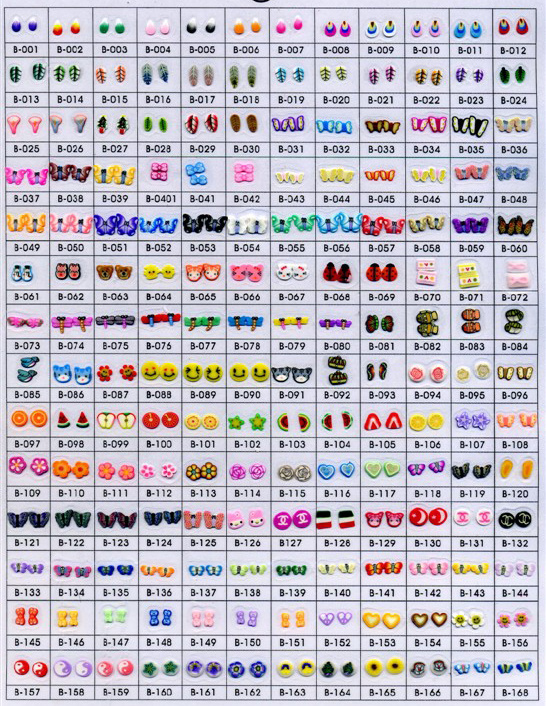 Nail Art Soft Ceramic Slice Set of Fruit Design for Nail Beauty