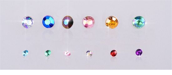 Wheel Glitter Crystals Diamonds Rhinestones for Nail Art Decorations