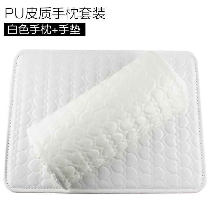 Cushion Holder Soft PU Leather Arm Pillow with Table Cover