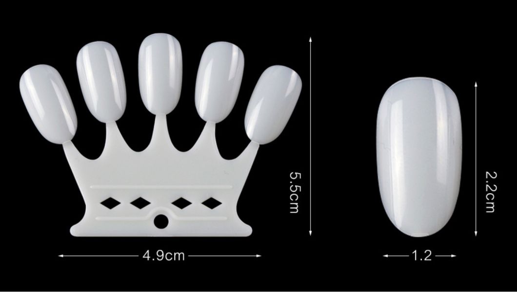 Nail Chart Palette Practice Display Tool Nail Art Crown Shaped