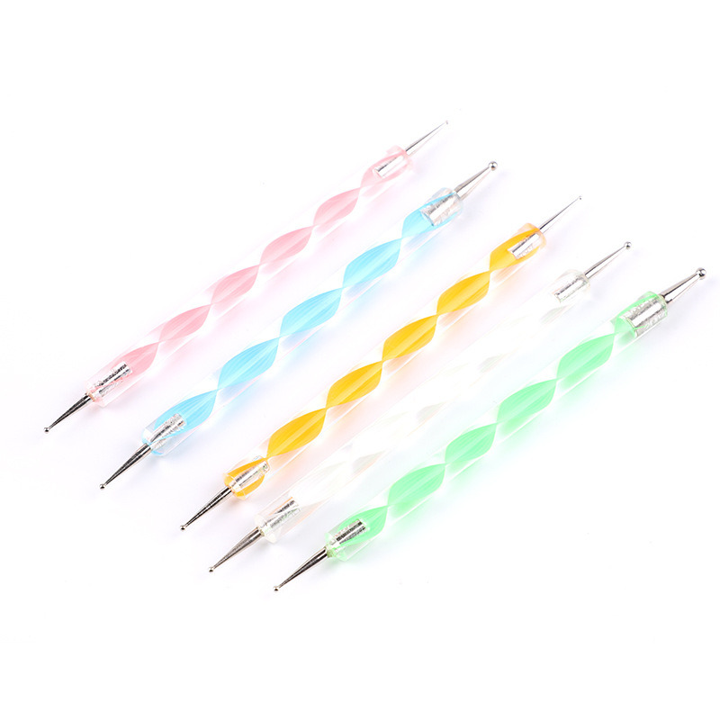 Nail Art Tools UV Gel Nail Painting Dotting Brush Set