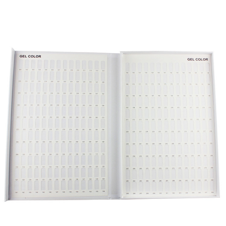 Nail Gel Color Card Chart Nail Polish Display Box