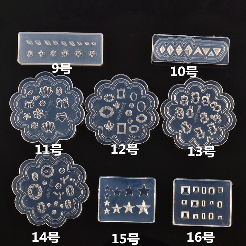 3D Acrylic Mold Silicone Templates Nail Art Decorations Mould