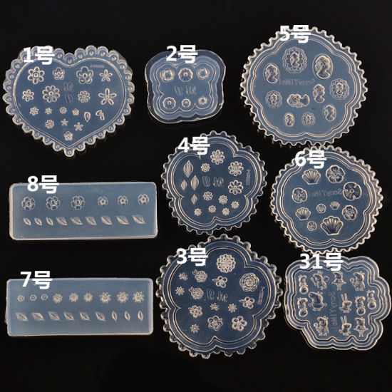 3D Acrylic Mold Silicone Templates Nail Art Decorations Mould