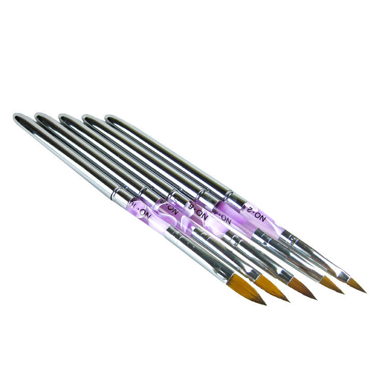 Copper Tube Acrylic Nail Brush Nail Art Tool