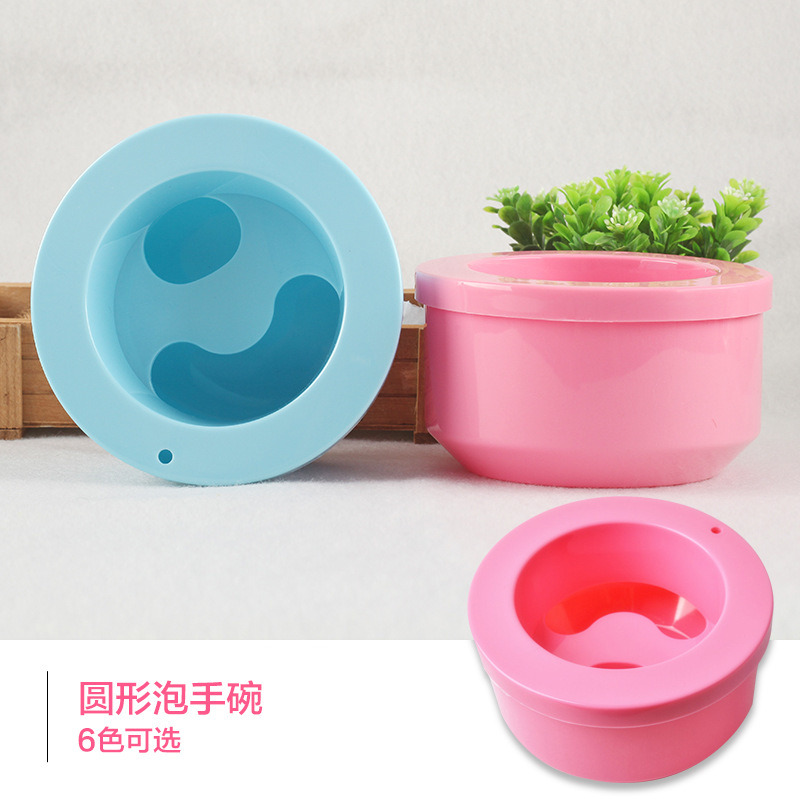 Portable Manicure Plastic Nail Polish Remover Bowl Nail Art Tools