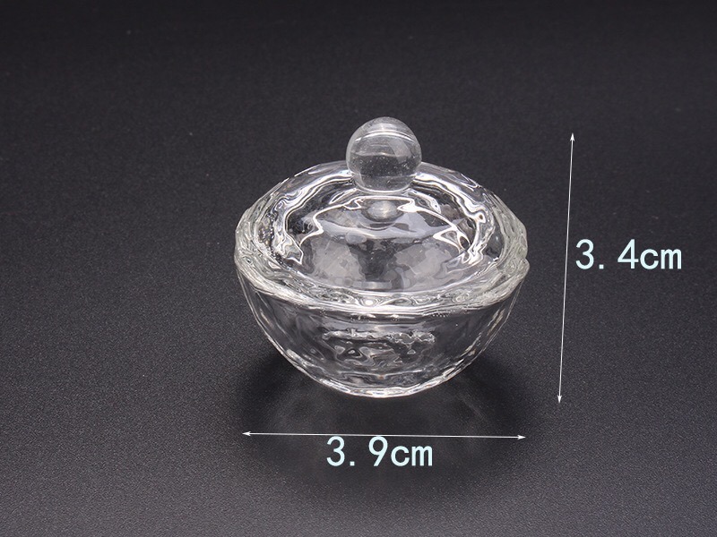 Crystal Clear Acrylic Liquid Dish Glass Cup Nail Art Tool