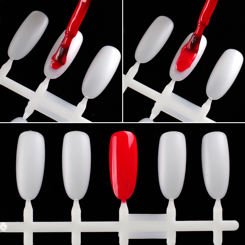 Nail Polish Color Display Card Practice Nail Art Chart Palette