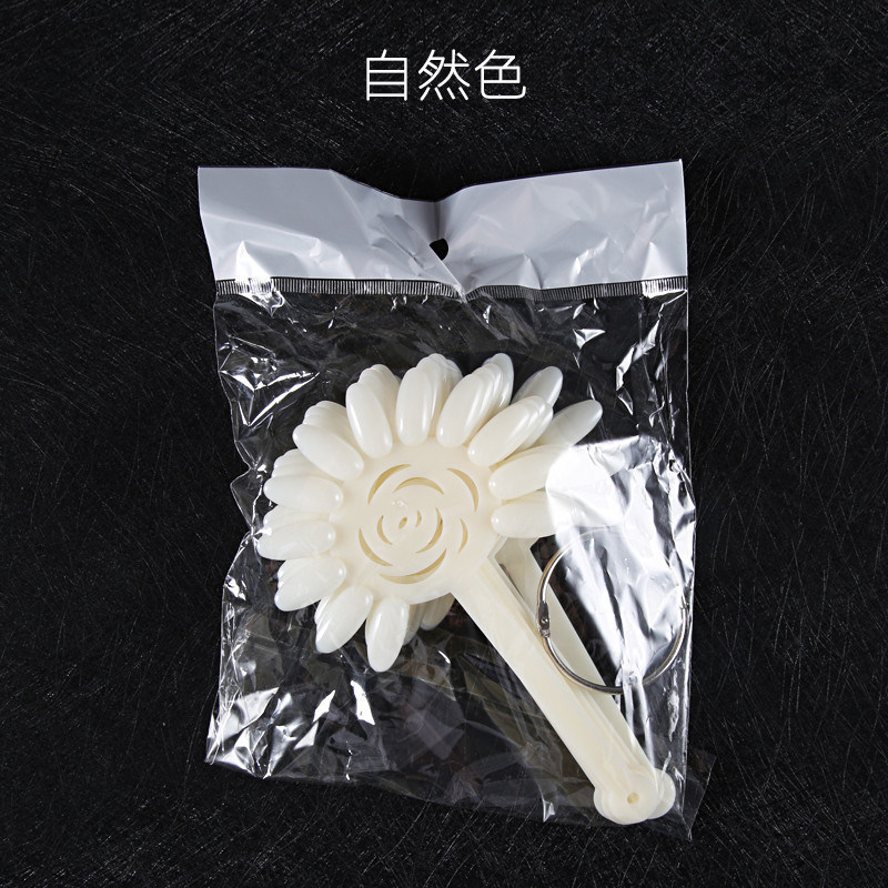 Fan Practice Wheel Board Natural Clear Color Chart Nail Tool