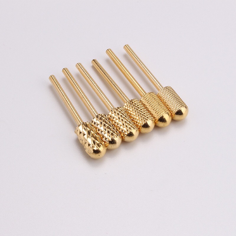 Gold Nail Drill Bit Burr Cutter Manicure Nail Art Tools