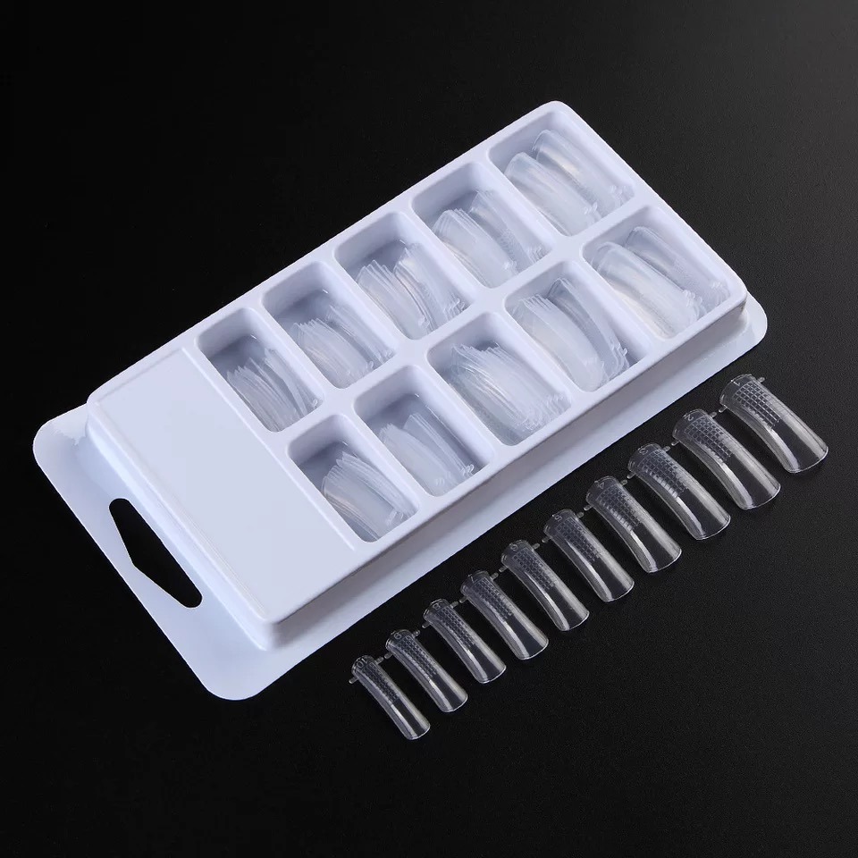 Professional Clear Dual System Nail Finger Extension False Nail Tips