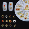 Gold Metal Alloy Jewelry Diamond Beauty Accessories Nail Art Decoration