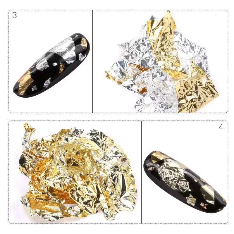 Aluminum Colorful Nail Art Foils Sticker Paper Manicure Decorations