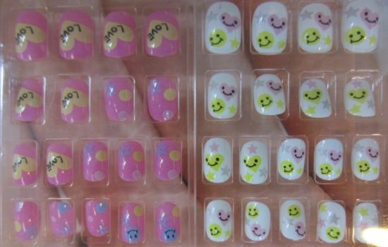 Kids Artificial Plastic Nail Tips for Finger Nail