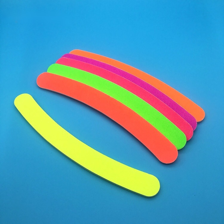 Nail File Banana Buffer 100/180 Colorful Emery Board Polish Care