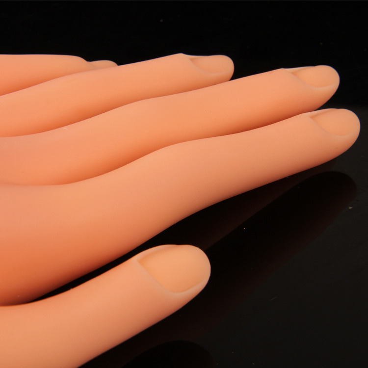 Soft Practice Hand for Nail Art Training Tips Fake Hands
