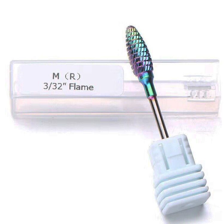 Colorful Burr Nail Drill Bit Manicure Nail Art Tool Accessories