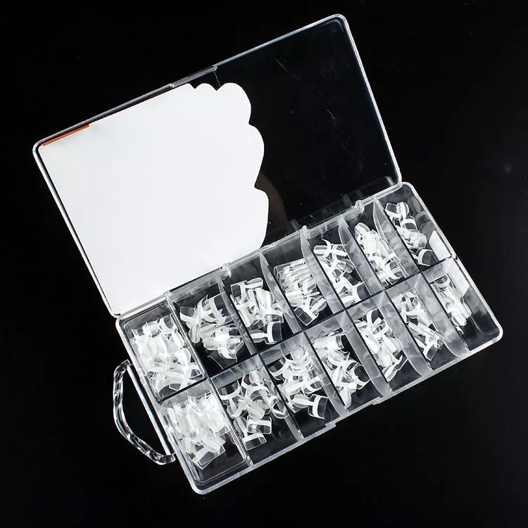 White French Fake Nail Tips for Art Nail