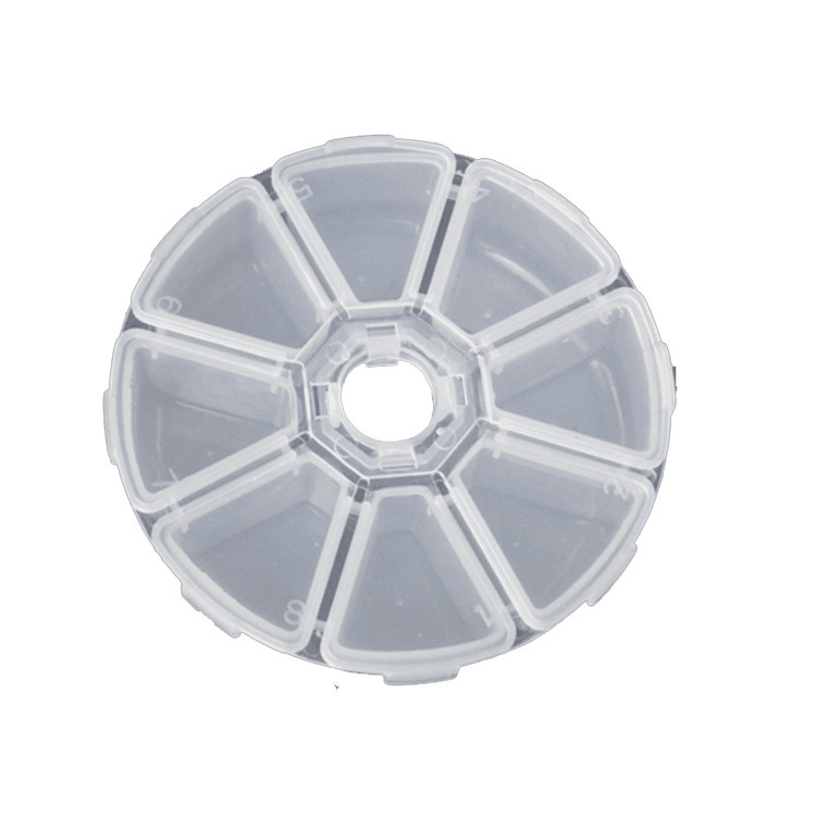 8 Compartment Empty Plastic Storage Nail Art Products Jewelry Container