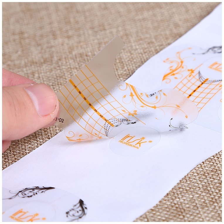 Paper Forms Acrylic UV Gel Tip French Nails Extension Guide