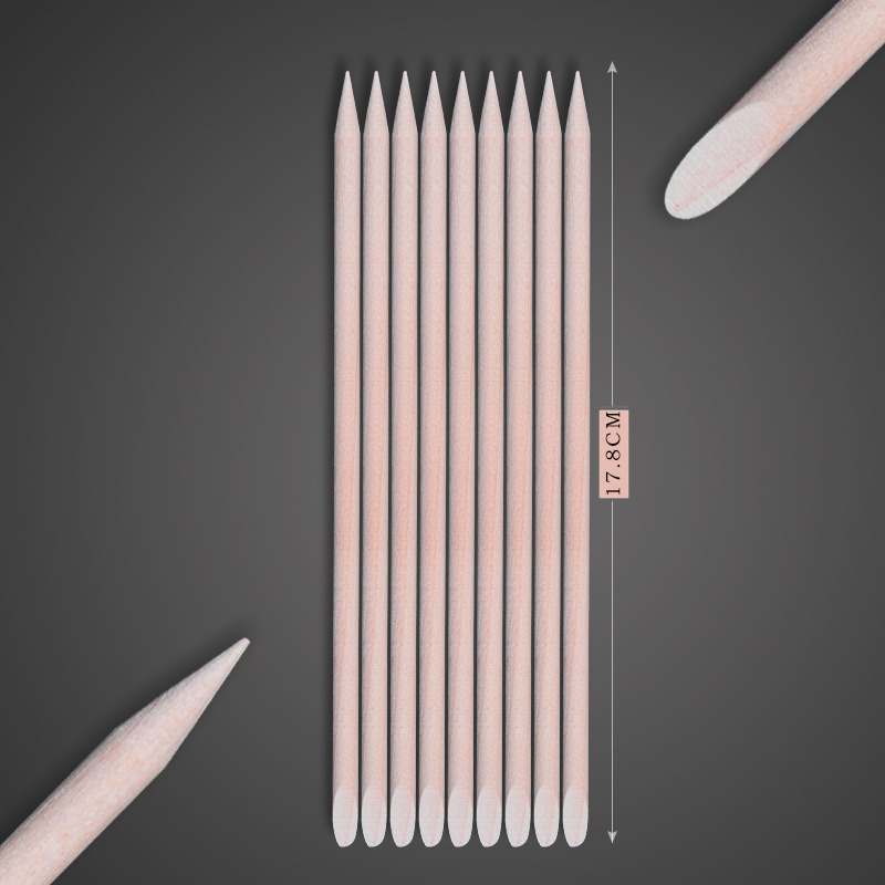 Wood Stick Cuticle Pusher Remover Pedicure Nail Art Tool