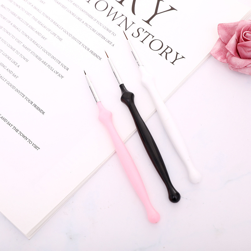 Nail Art Brush Crystal Acrylic Thin Liner Drawing Pen Brush