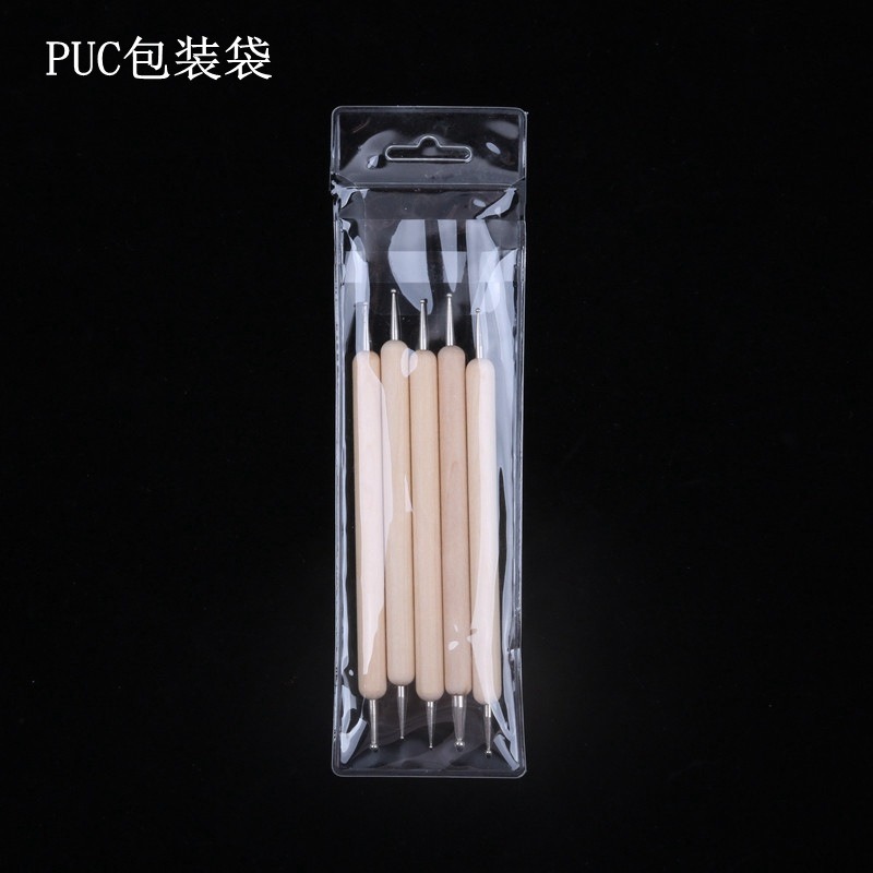 Dotting Brush Set with Wooden Handle Nail Art Tools