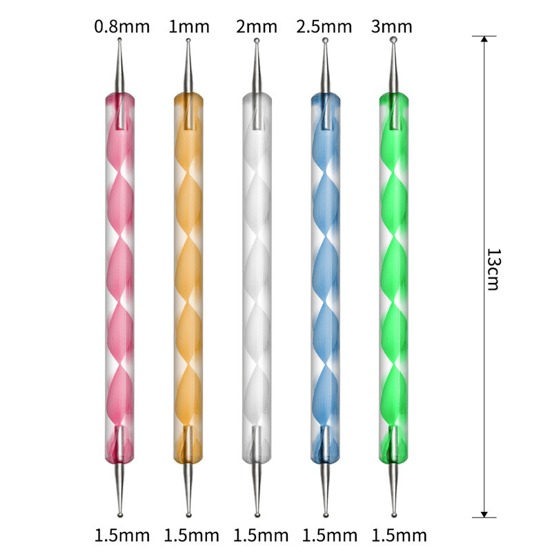 Marbleizing Steel Dotting Rhinestones Manicure Tools Nail Art Dotting Pen