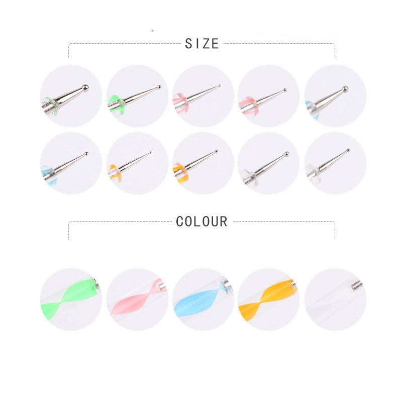 Nail Art Tools UV Gel Nail Painting Dotting Brush Set