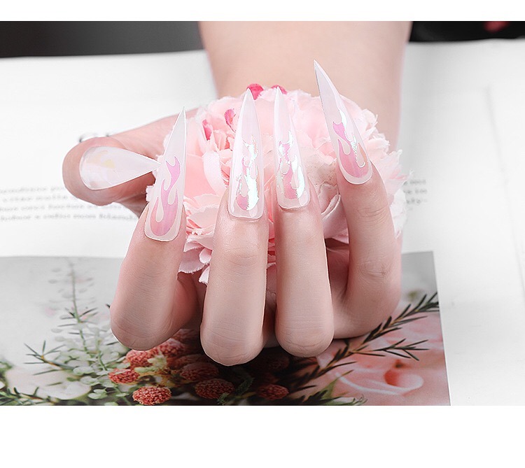 Fire Shape Nail Stickers Nail Art Stickers Nail Accessories