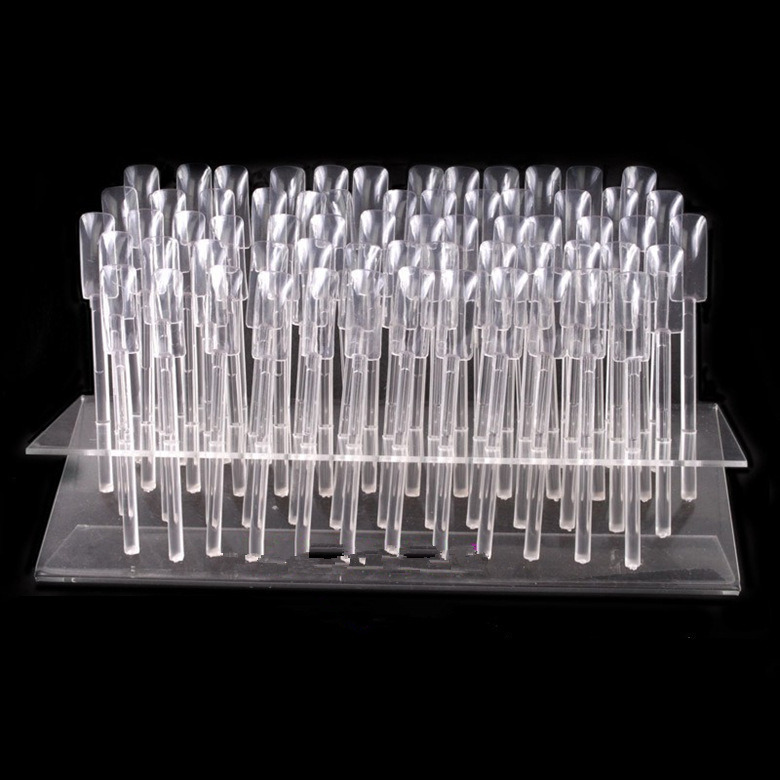 64 Holes Nail Tip Display Board Nail Art Display Stand