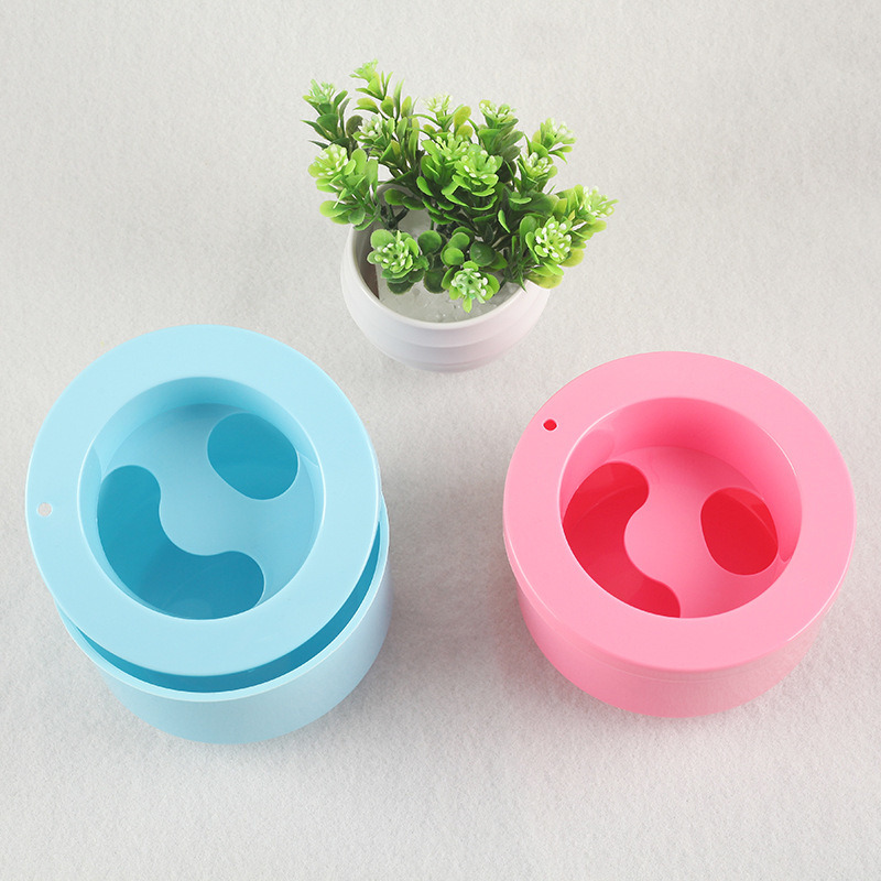 Portable Manicure Plastic Nail Polish Remover Bowl Nail Art Tools