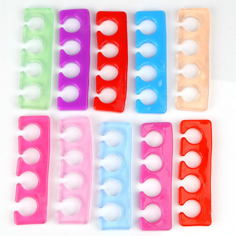 2PCS Soft Silicone Toe Separator Flexible Finge Nail Tool