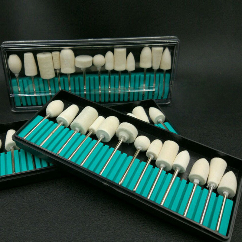 Wool Bit Set Polishing Bits Electric Manicure Drill Bit Set