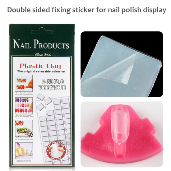 Double Sided Fixing Sticker for Nail Polish Display Nail Art
