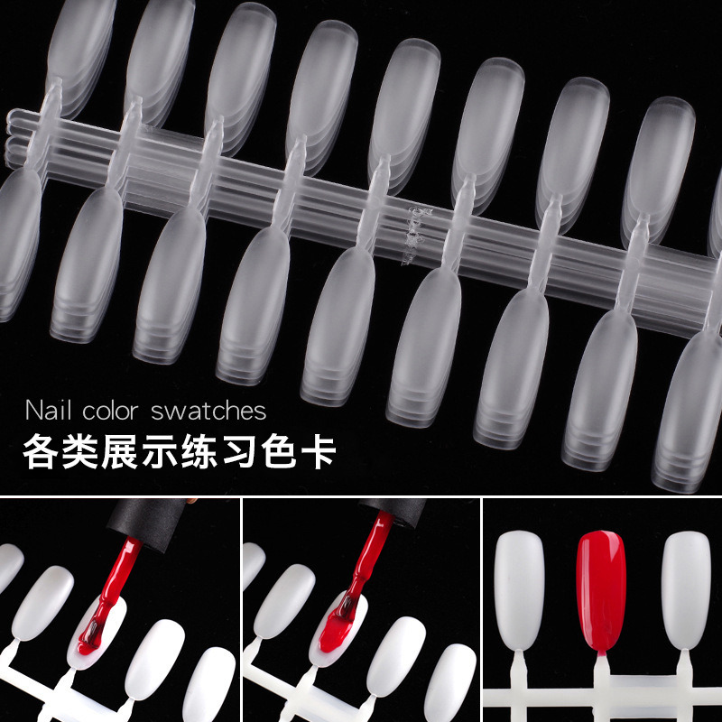 Nail Polish Color Display Card Practice Nail Art Chart Palette