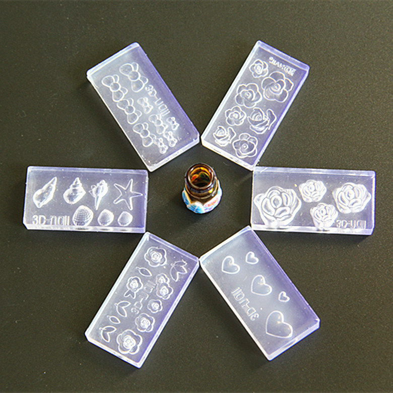 3D Acrylic Mold Nail Art Decorations Silicone Molds Templates